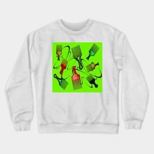 Afro Comb - Green Crewneck Sweatshirt